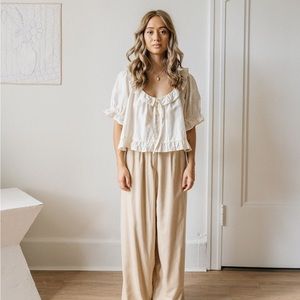 Harly Jae Doll blouse | whipped butter NWOT